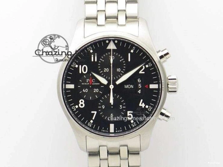 MIROTIME 0512 Youthful Pilot Chrono RG 3878 Gray Dial on Light Brown Leather Strap A 7394